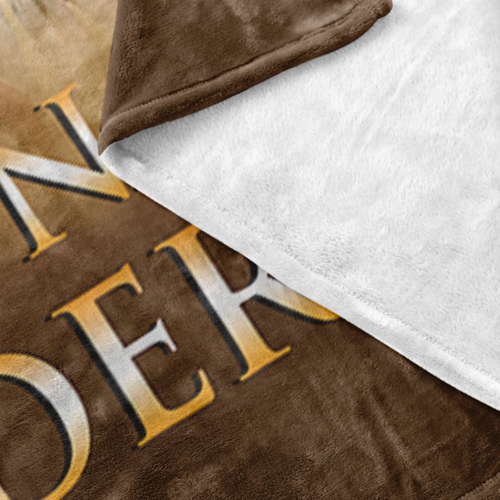 One Nation Under God Fleece Blanket - Christian Blanket - Bible Verse Blanket