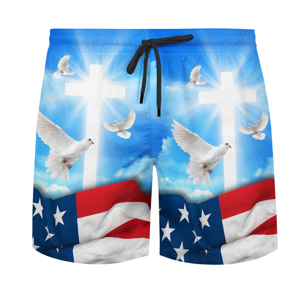 One Nation Under God Jesus Christ Eagle Hawaiian Shirt - Christian Hawaiian Shirt - Religious Hawaiian Shirts