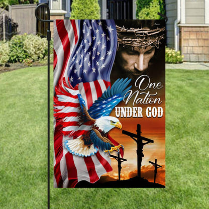 One Nation Under God, Jesus Christian American Eagle Flag