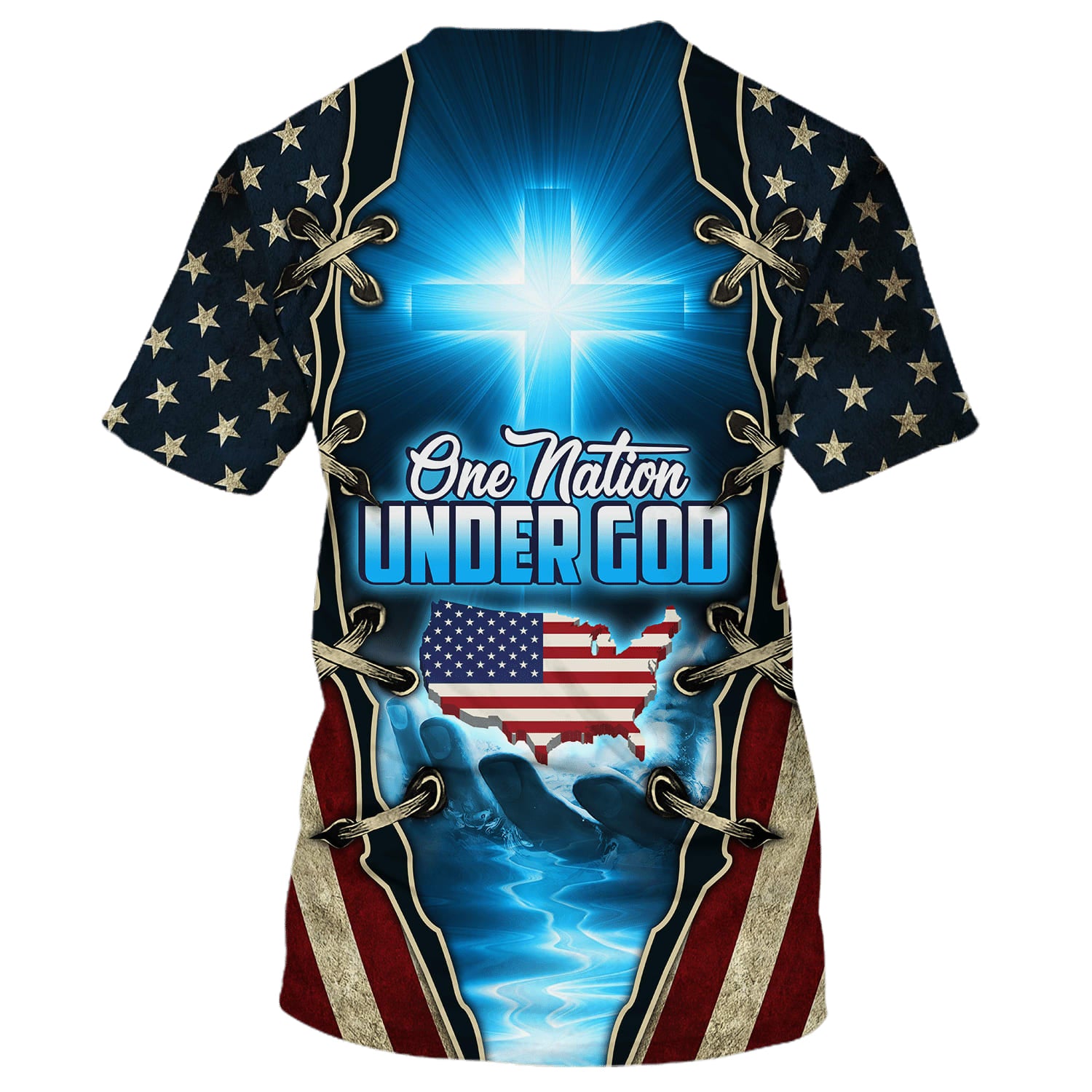 One Nation Under God Patriotic 3d Shirts - Christian T Shirts For Men And Women