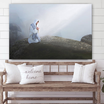 One With The Father Canvas Picture - Jesus Canvas Wall Art - Christian Wall Art