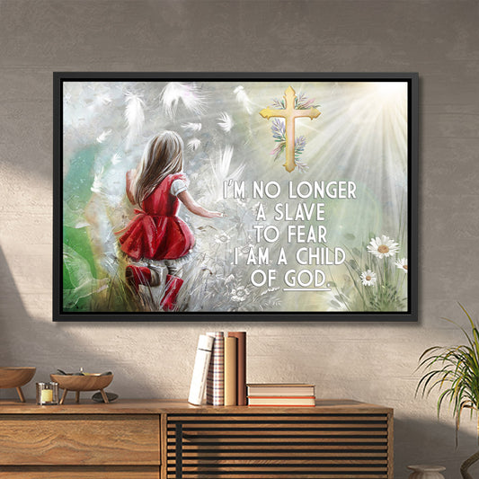 I'm A Child Of God - Framed Canvas - Wall Art - Jesus Canvas - Christian Gift - Ciaocustom