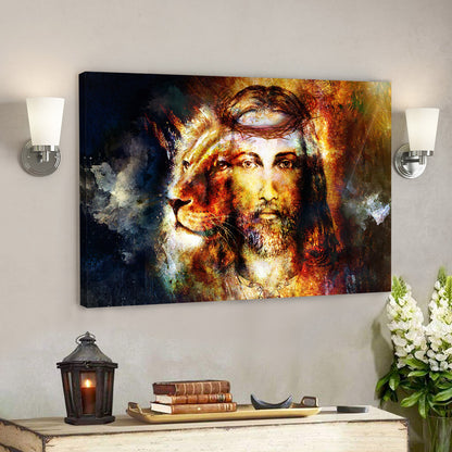 The Lion Of Judah - Jesus Pictures - Christian Canvas Prints - Faith Canvas - Ciaocustom