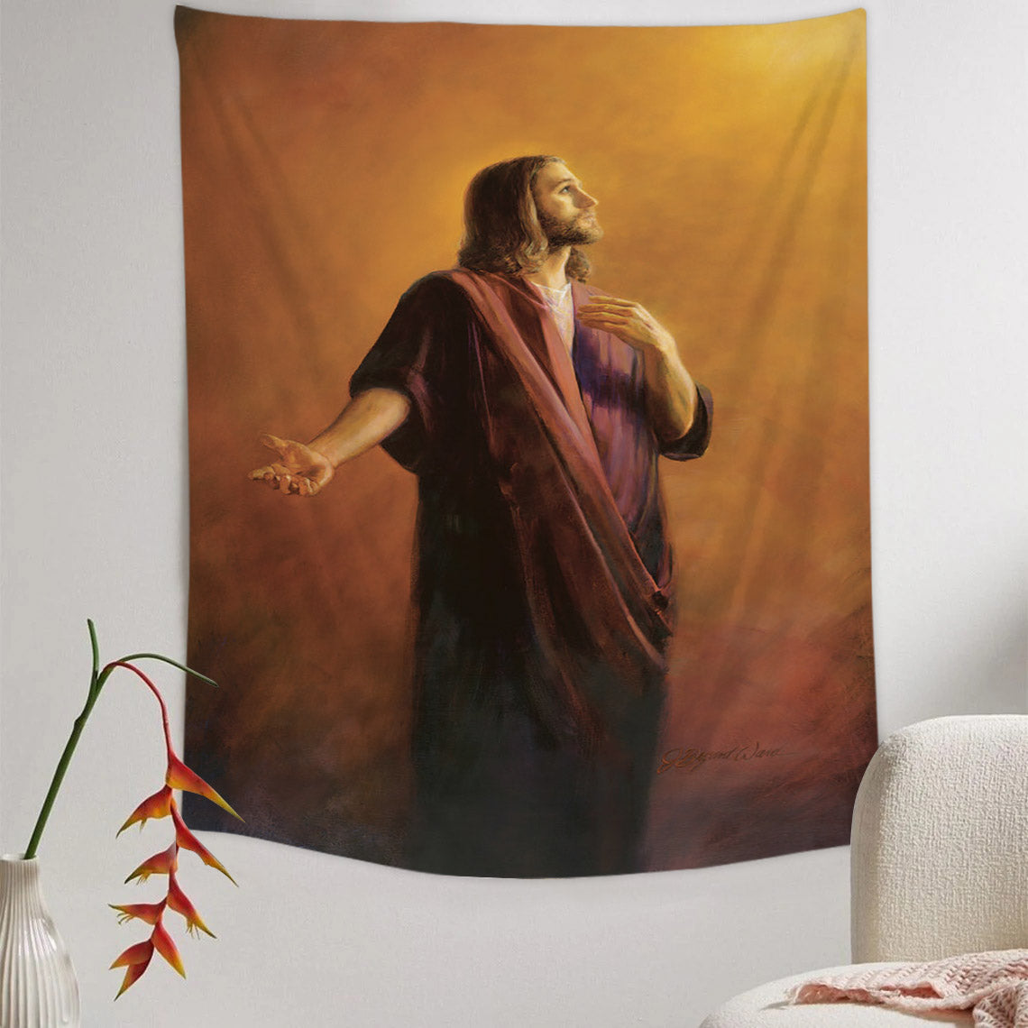 Our Advocate 1 Tapestry - Jesus Picture - Religious Tapestry - Christian Tapestry Wall Hangings