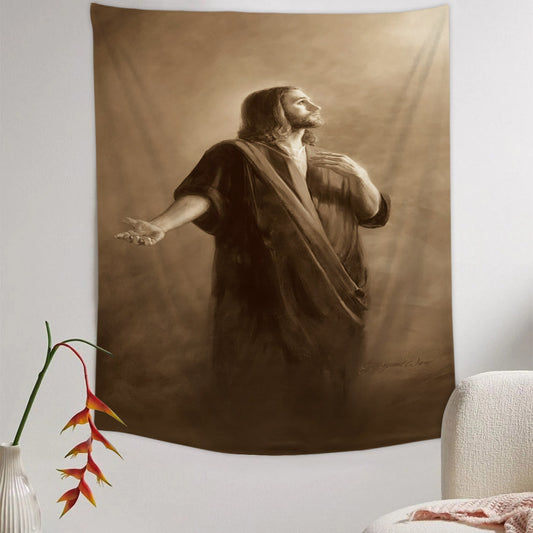 Our Advocate Tapestry - Jesus Picture - Religious Tapestry - Christian Tapestry Wall Hangings