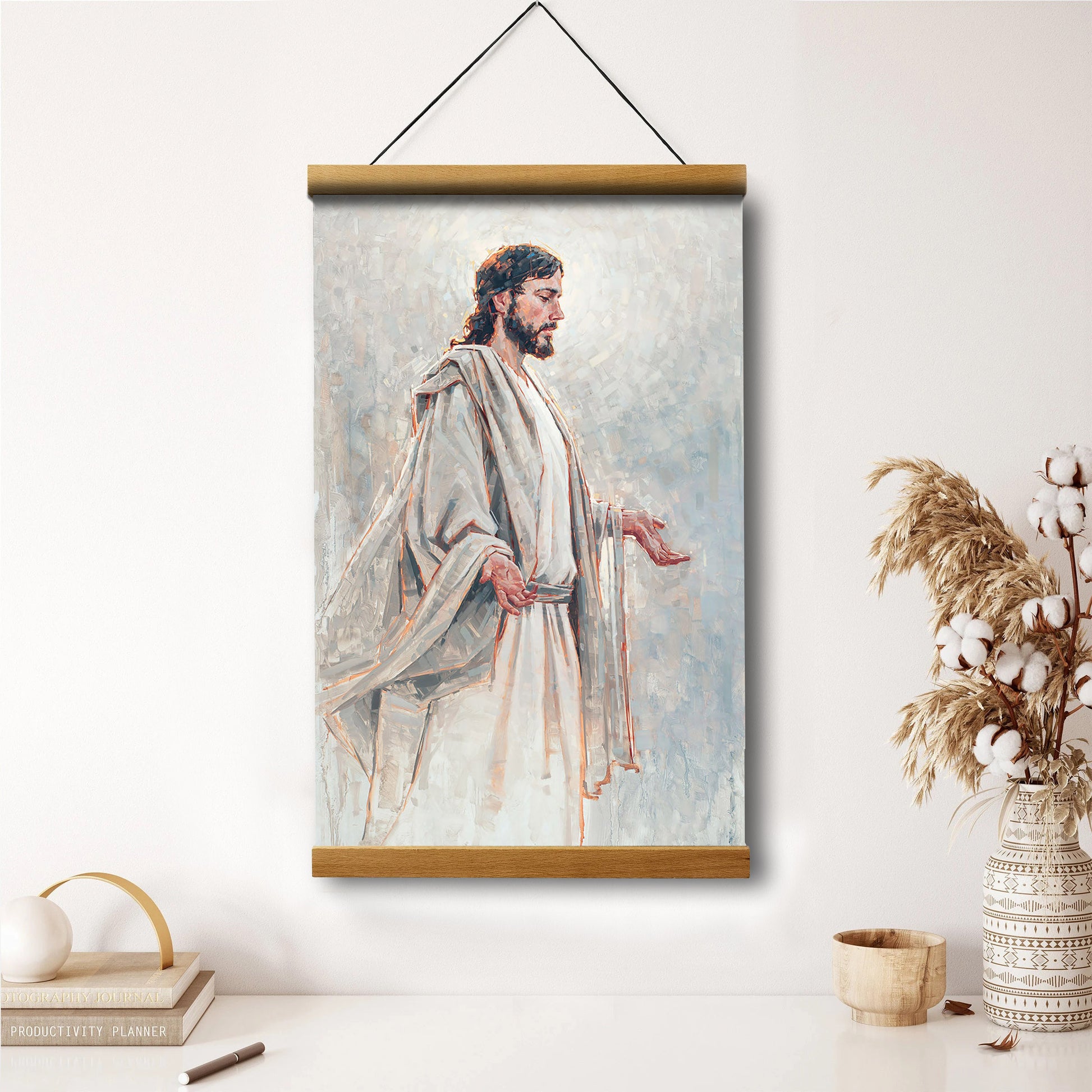 Our Glory Hanging Canvas Wall Art - Jesus Picture - Jesus Portrait Canvas - Religious Canvas