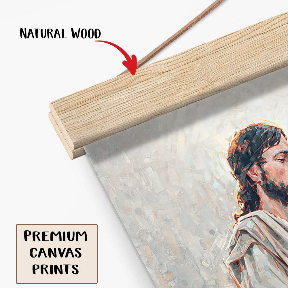 Our Glory Hanging Canvas Wall Art - Jesus Picture - Jesus Portrait Canvas - Religious Canvas