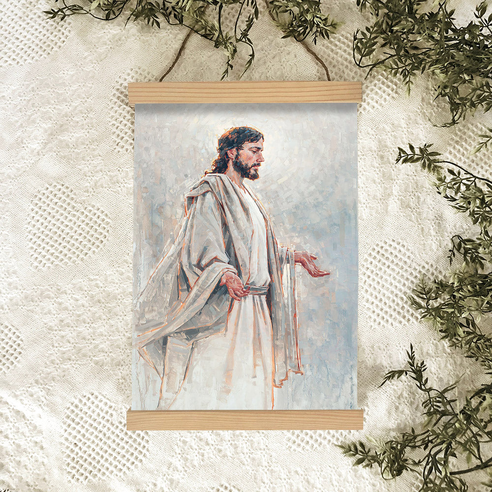 Our Glory Hanging Canvas Wall Art - Jesus Picture - Jesus Portrait Canvas - Religious Canvas