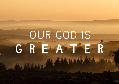 Our God Is Greater Canvas Wall Art Print S - Christian Canvas Wall Art