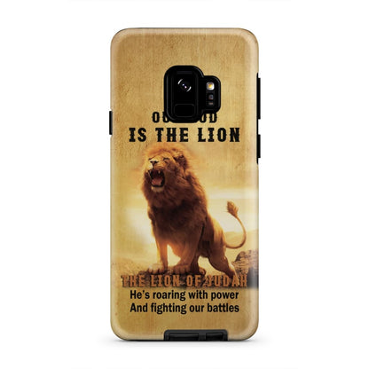 Our God Is The Lion The Lion Of Judah Phone Case - Inspirational Bible Scripture iPhone Cases