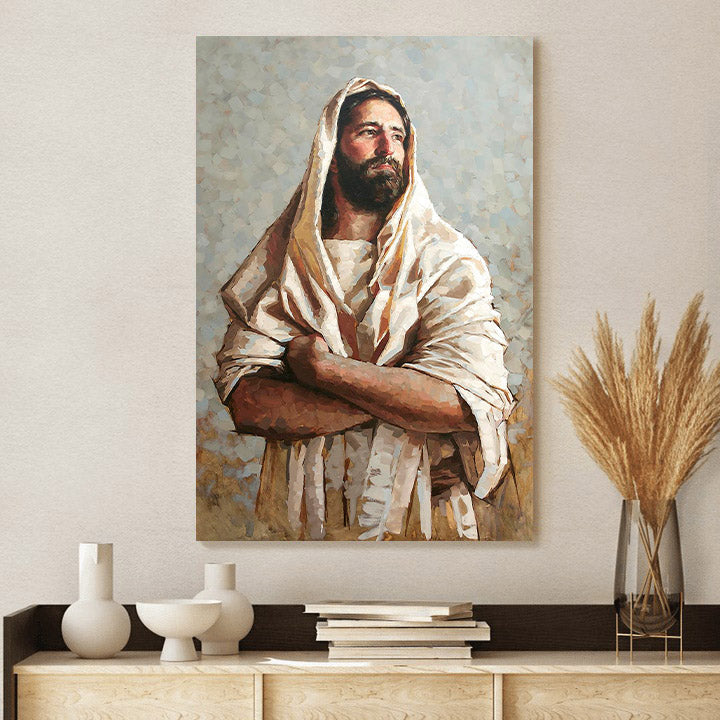 Our Hope Canvas Wall Art - Jesus Picture - Jesus Portrait Canvas