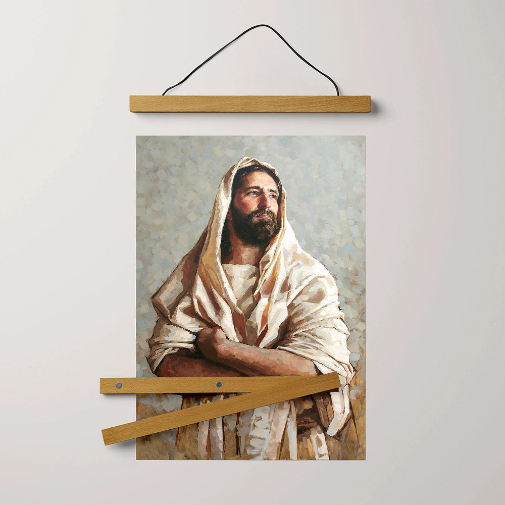 Our Hope Hanging Canvas Wall Art - Jesus Picture - Jesus Portrait Canvas - Religious Canvas