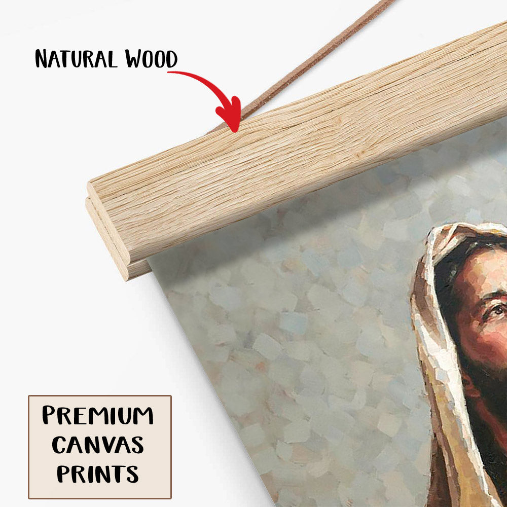 Our Hope Hanging Canvas Wall Art - Jesus Picture - Jesus Portrait Canvas - Religious Canvas