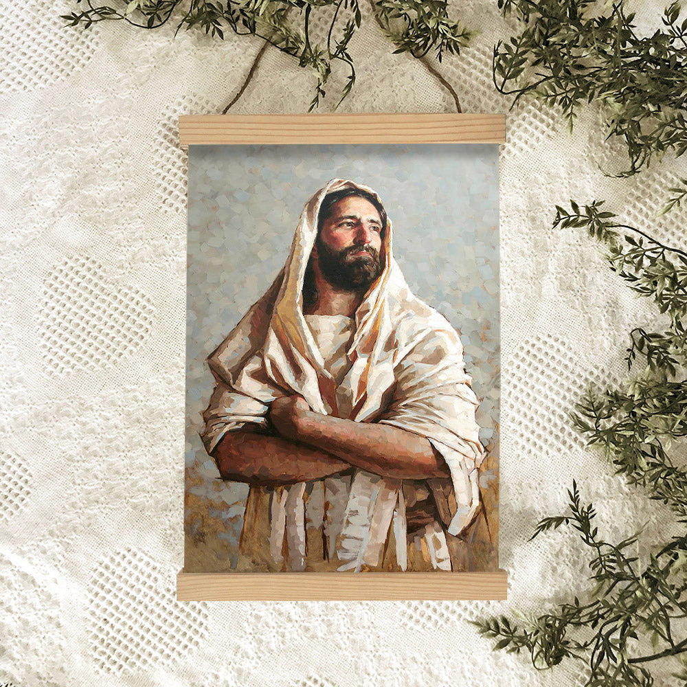 Our Hope Hanging Canvas Wall Art - Jesus Picture - Jesus Portrait Canvas - Religious Canvas