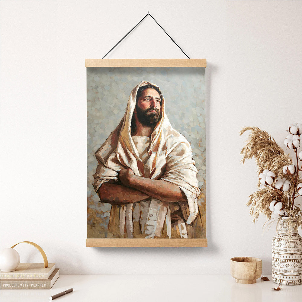 Our Hope Hanging Canvas Wall Art - Jesus Picture - Jesus Portrait Canvas - Religious Canvas