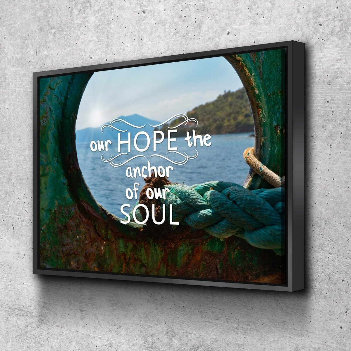 Our Hope The Anchor Of Our Soul Canvas Wall Art Print S - Christian Canvas Wall Art