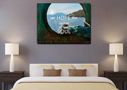 Our Hope The Anchor Of Our Soul Canvas Wall Art Print S - Christian Canvas Wall Art
