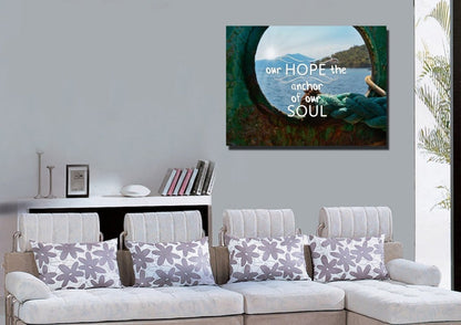 Our Hope The Anchor Of Our Soul Canvas Wall Art Print S - Christian Canvas Wall Art