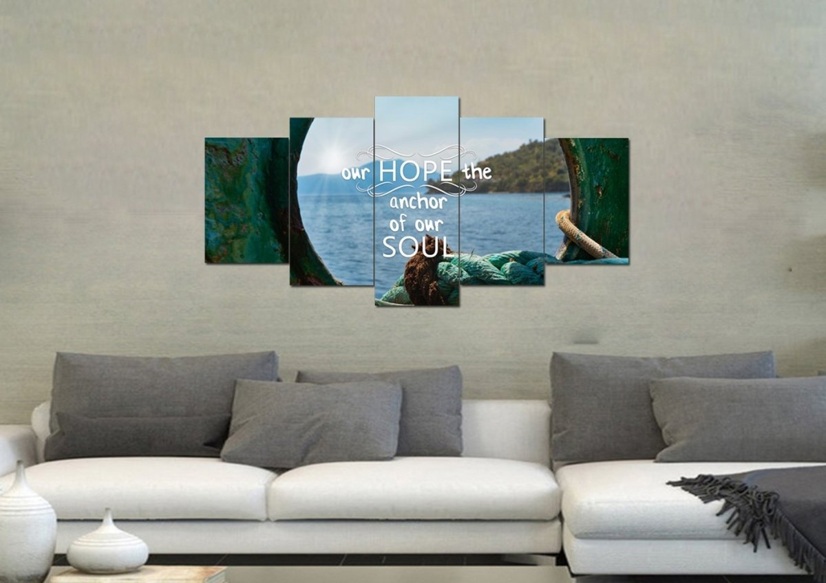 Our Hope The Anchor Of Our Soul Canvas Wall Art Print S - Christian Canvas Wall Art