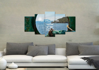 Our Hope The Anchor Of Our Soul Canvas Wall Art Print S - Christian Canvas Wall Art
