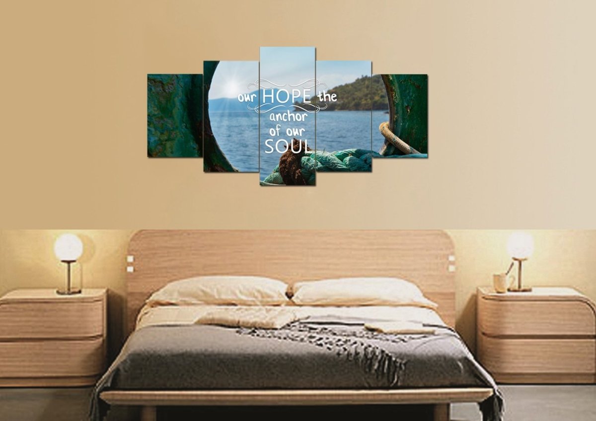 Our Hope The Anchor Of Our Soul Canvas Wall Art Print S - Christian Canvas Wall Art