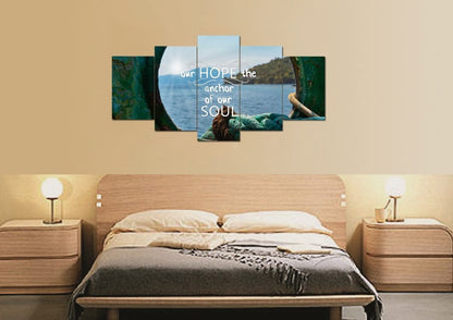 Our Hope The Anchor Of Our Soul Canvas Wall Art Print S - Christian Canvas Wall Art
