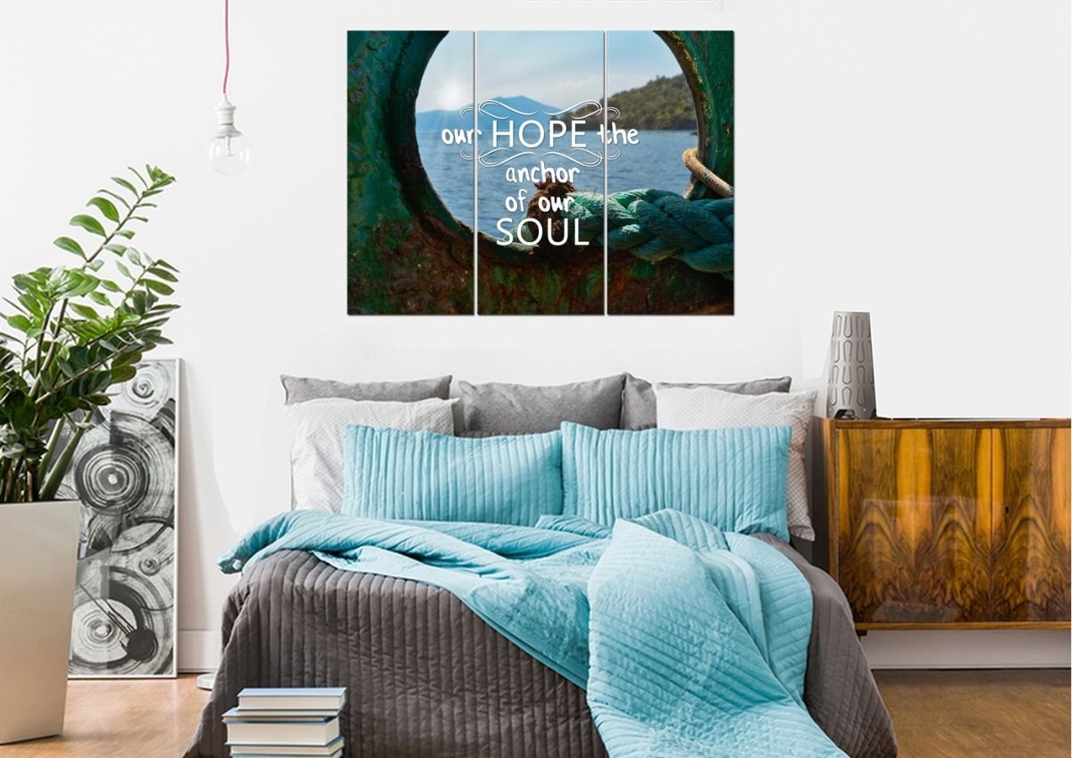 Our Hope The Anchor Of Our Soul Canvas Wall Art Print S - Christian Canvas Wall Art