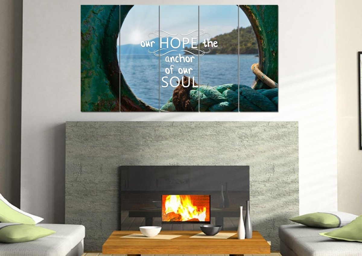 Our Hope The Anchor Of Our Soul Canvas Wall Art Print S - Christian Canvas Wall Art