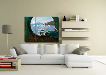 Our Hope The Anchor Of Our Soul Canvas Wall Art Print S - Christian Canvas Wall Art