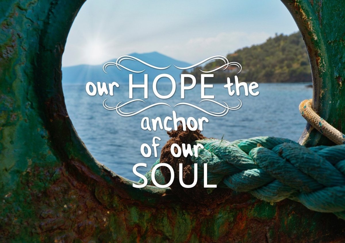 Our Hope The Anchor Of Our Soul Canvas Wall Art Print S - Christian Canvas Wall Art