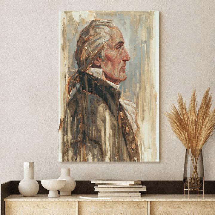 Our Nation's Father Canvas Wall Art