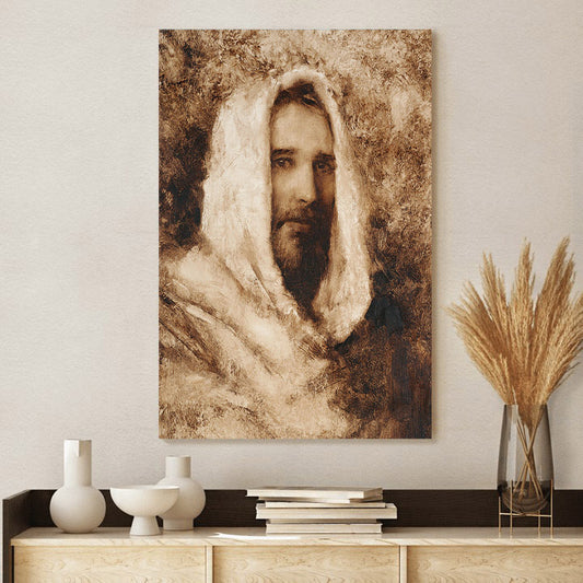 Our Shepherd Canvas Wall Art - Jesus Picture - Jesus Portrait Canvas