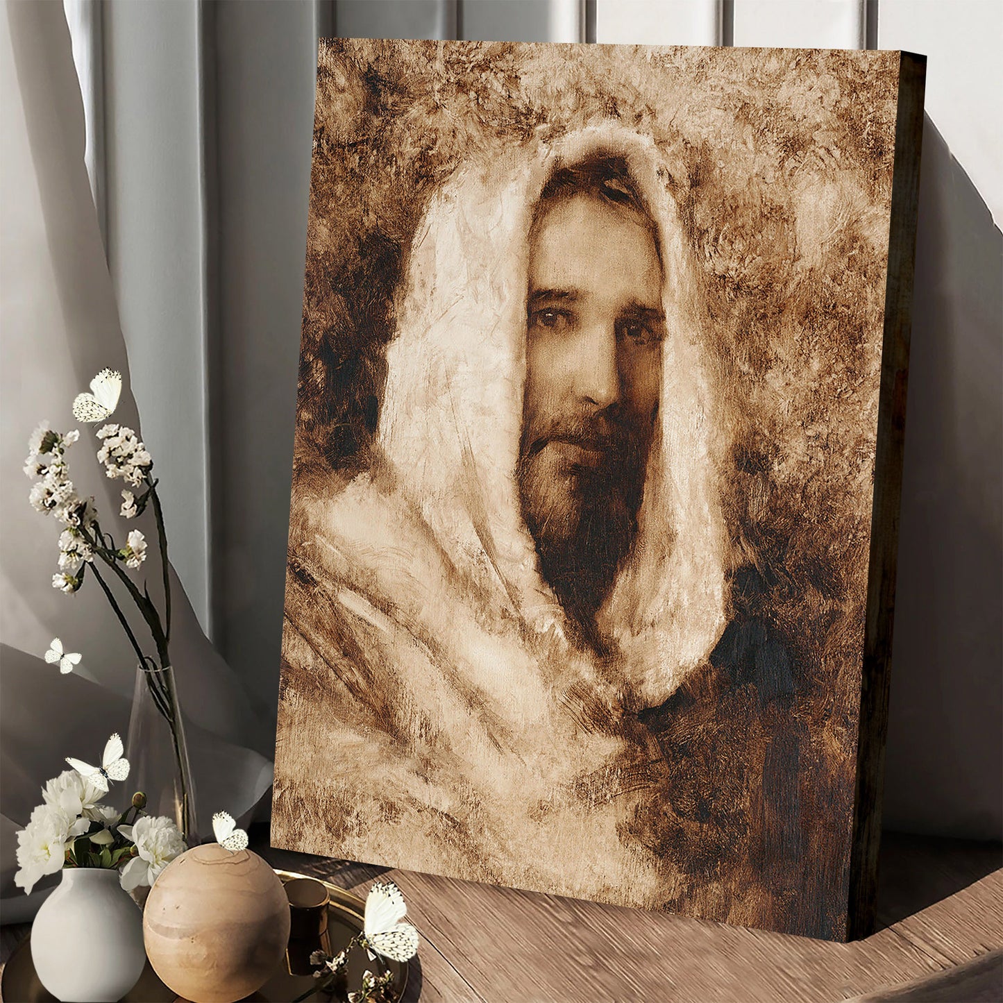 Our Shepherd Canvas Wall Art - Jesus Picture - Jesus Portrait Canvas