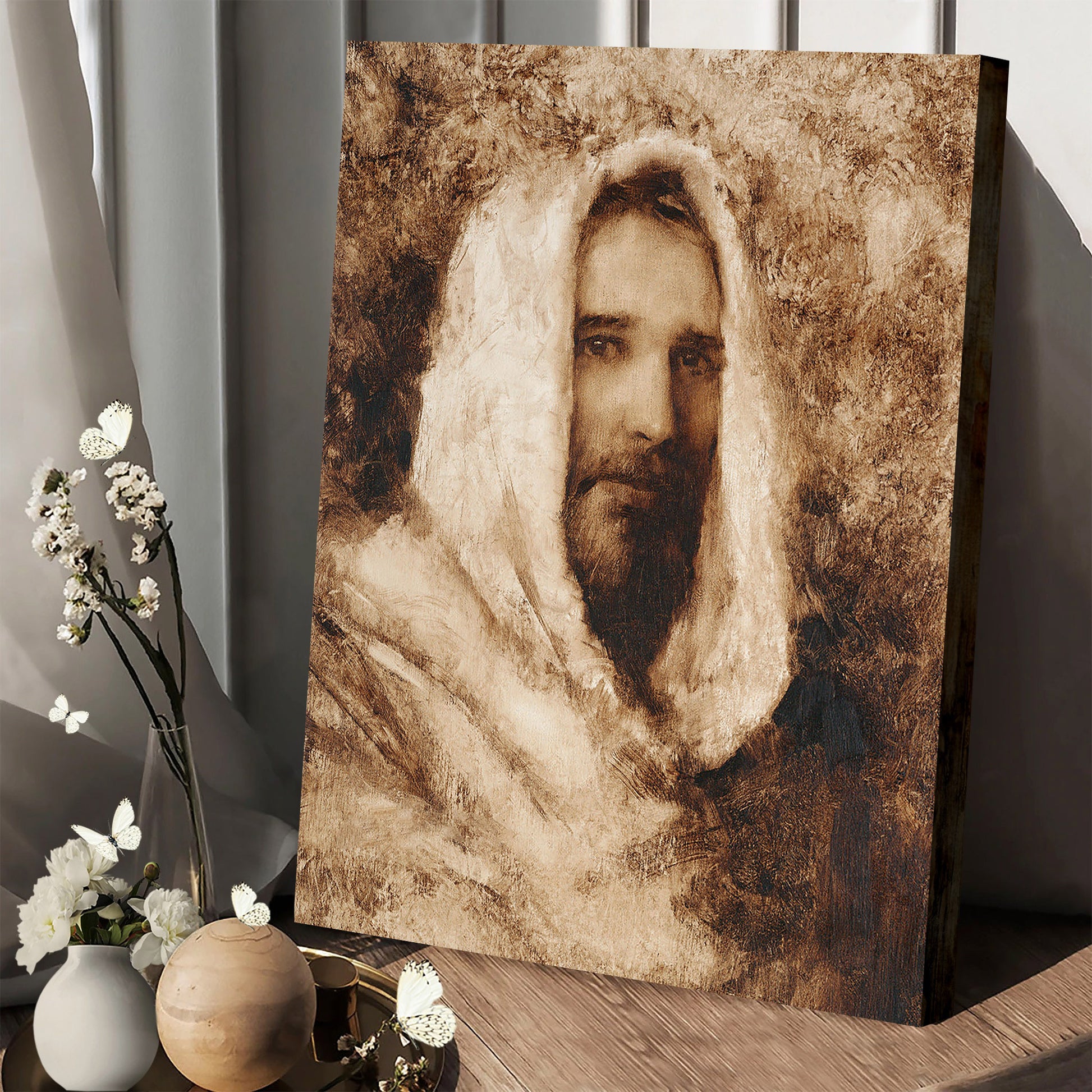 Our Shepherd Canvas Wall Art - Jesus Picture - Jesus Portrait Canvas