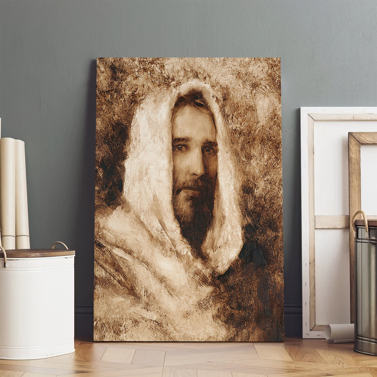 Our Shepherd Canvas Wall Art - Jesus Picture - Jesus Portrait Canvas
