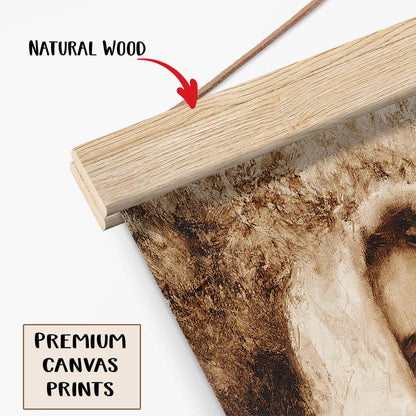 Our Shepherd Hanging Canvas Wall Art - Jesus Picture - Jesus Portrait Canvas - Religious Canvas