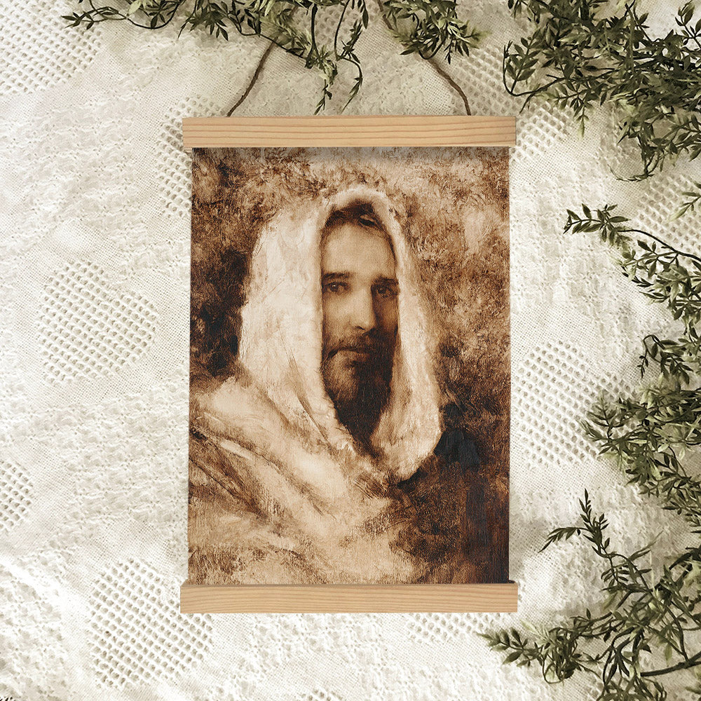 Our Shepherd Hanging Canvas Wall Art - Jesus Picture - Jesus Portrait Canvas - Religious Canvas