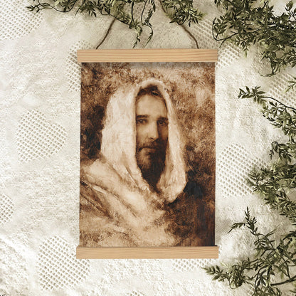 Our Shepherd Hanging Canvas Wall Art - Jesus Picture - Jesus Portrait Canvas - Religious Canvas