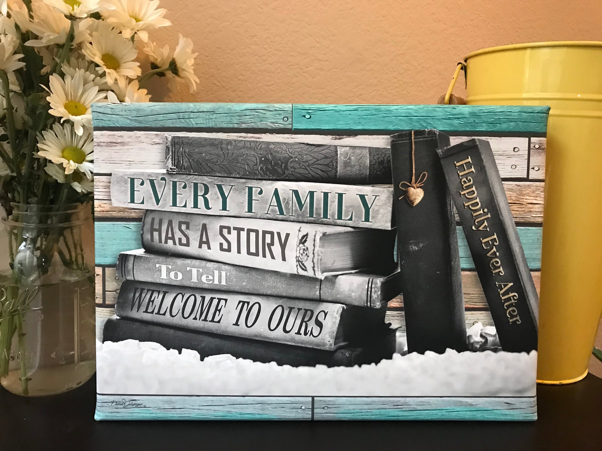 Our Story Canvas Wall Art - Christian Wall Decor - Religious Gift