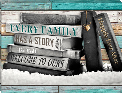 Our Story Canvas Wall Art - Christian Wall Decor - Religious Gift