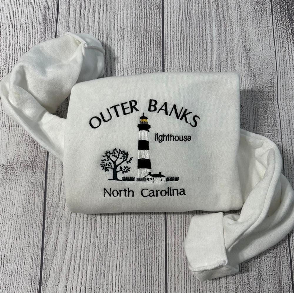Outer Banks Embroidered Sweatshirt, Women's Embroidered Sweatshirts
