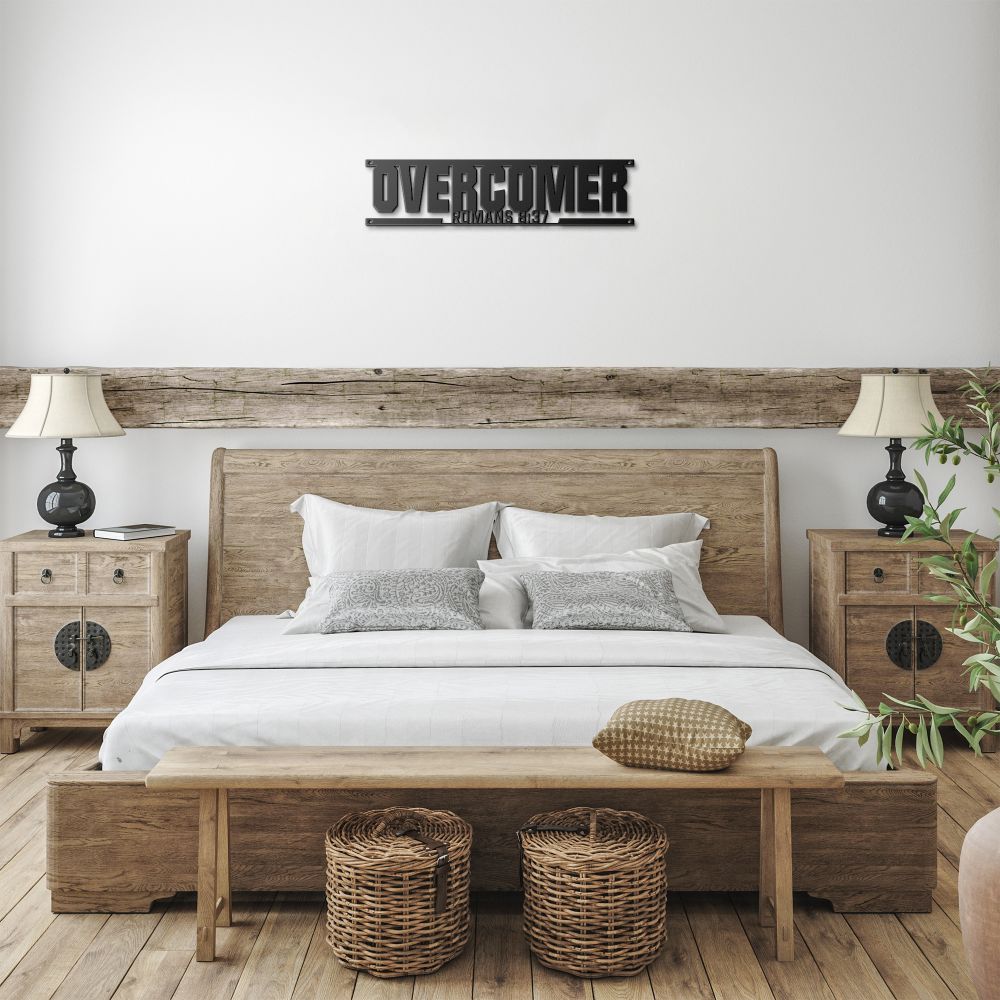 Sign Overcomers Overcomer Metal Sign - Christian Metal Wall Art - Religious Metal Wall ...