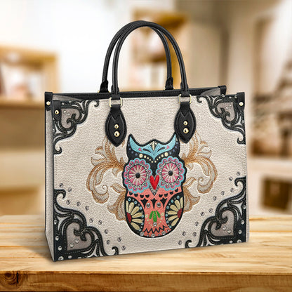 Owl Leather Style 1 Leather Bag - Gift For Owl Lovers - Women's Pu Leather Bag