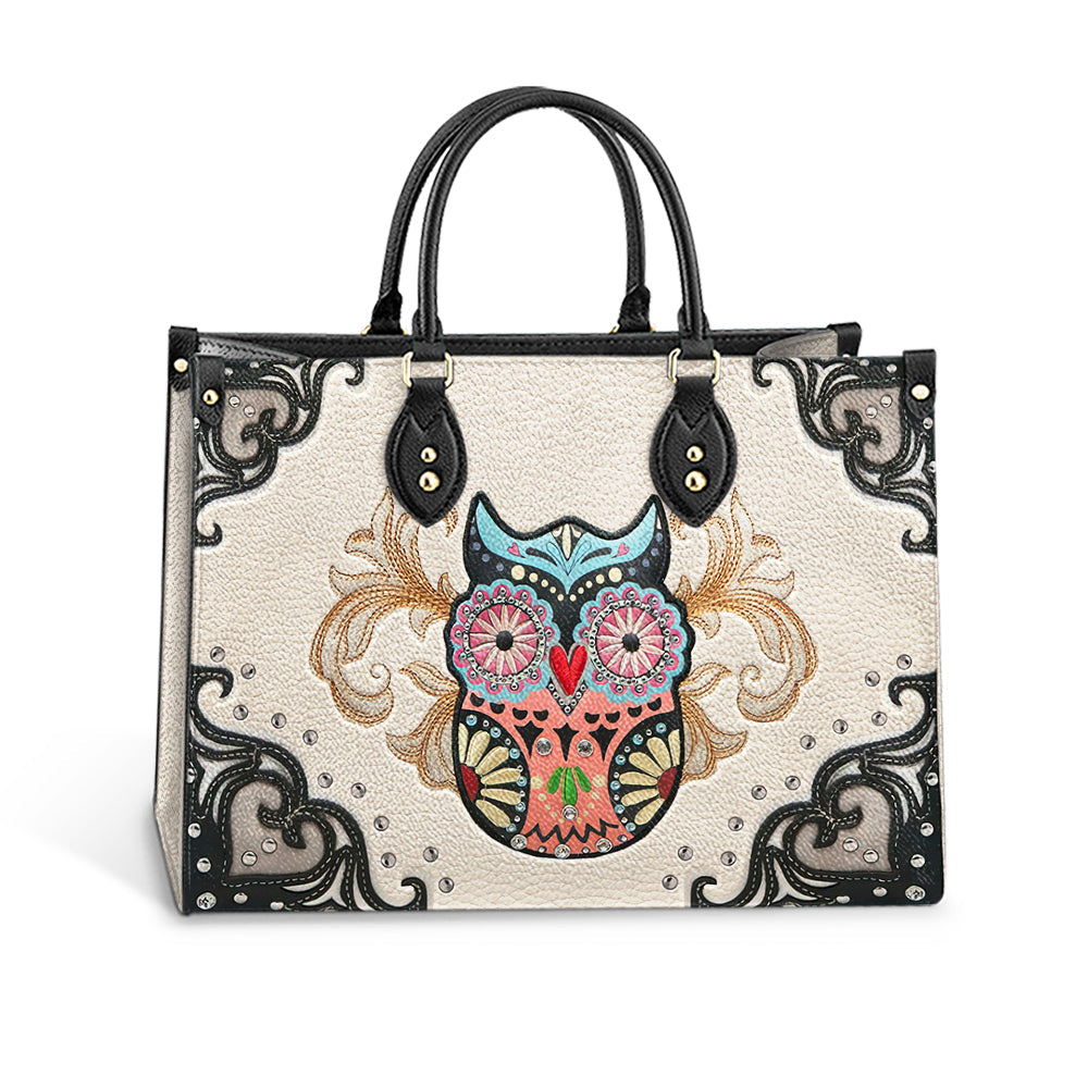 Owl Leather Style 1 Leather Bag - Gift For Owl Lovers - Women's Pu Leather Bag