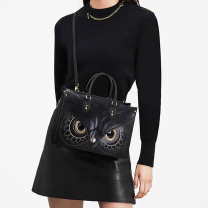 Owl Leather Style 2 Leather Bag - Gift For Owl Lovers - Women's Pu Leather Bag