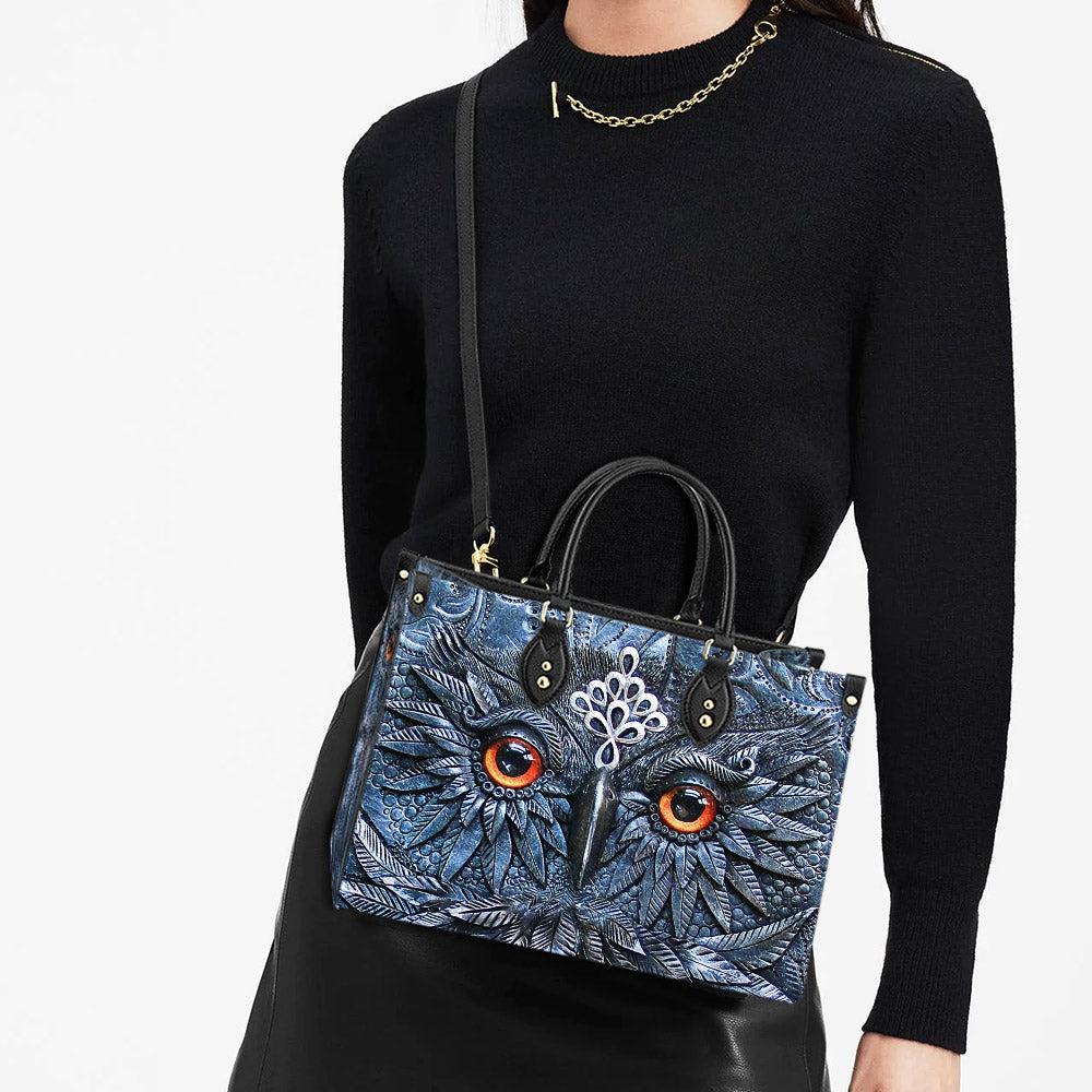 Owl Leather Style 3 Leather Bag - Gift For Owl Lovers - Women's Pu Leather Bag