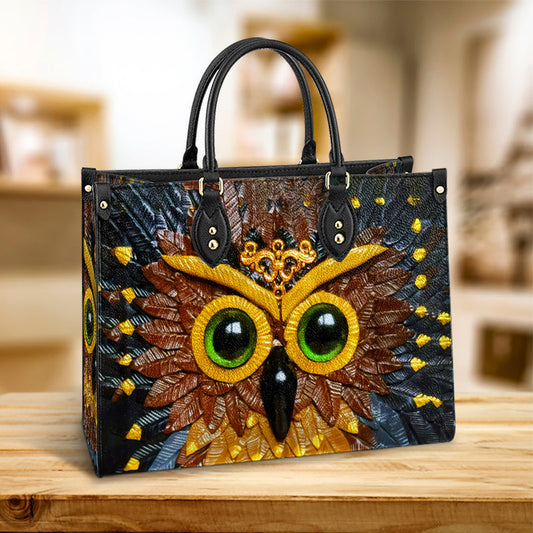 Owl Leather Style 4 Leather Bag - Gift For Owl Lovers - Women's Pu Leather Bag