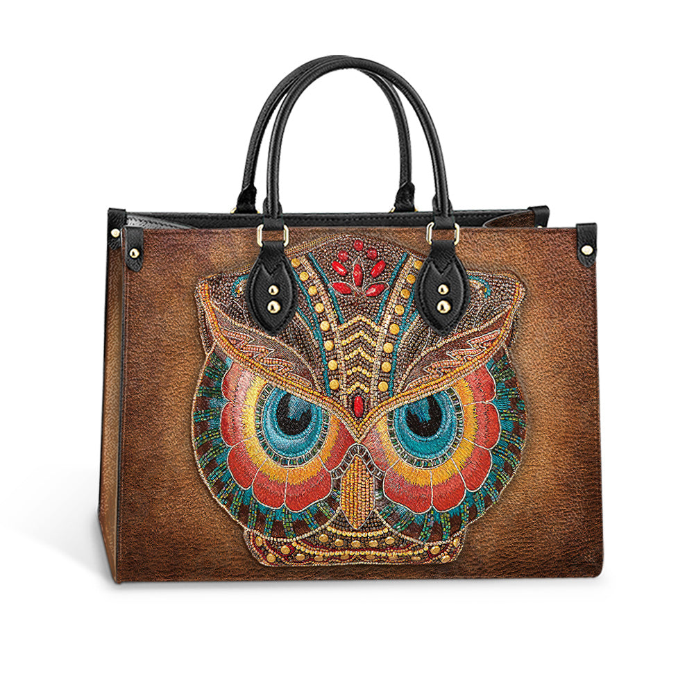 Owl Leather Style Leather Bag - Gift For Owl Lovers - Women's Pu Leather Bag