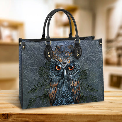 Owl Leather Style Pu Leather Bag - Gift For Owl Lovers - Women's Pu Leather Bag