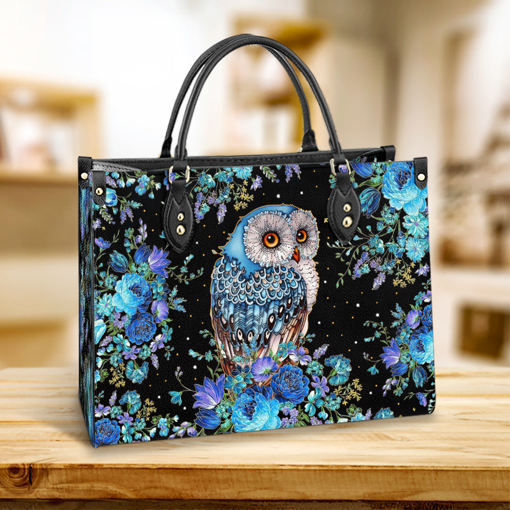 Owl Lover Leather Bag - Gift For Owl Lovers - Women's Pu Leather Bag